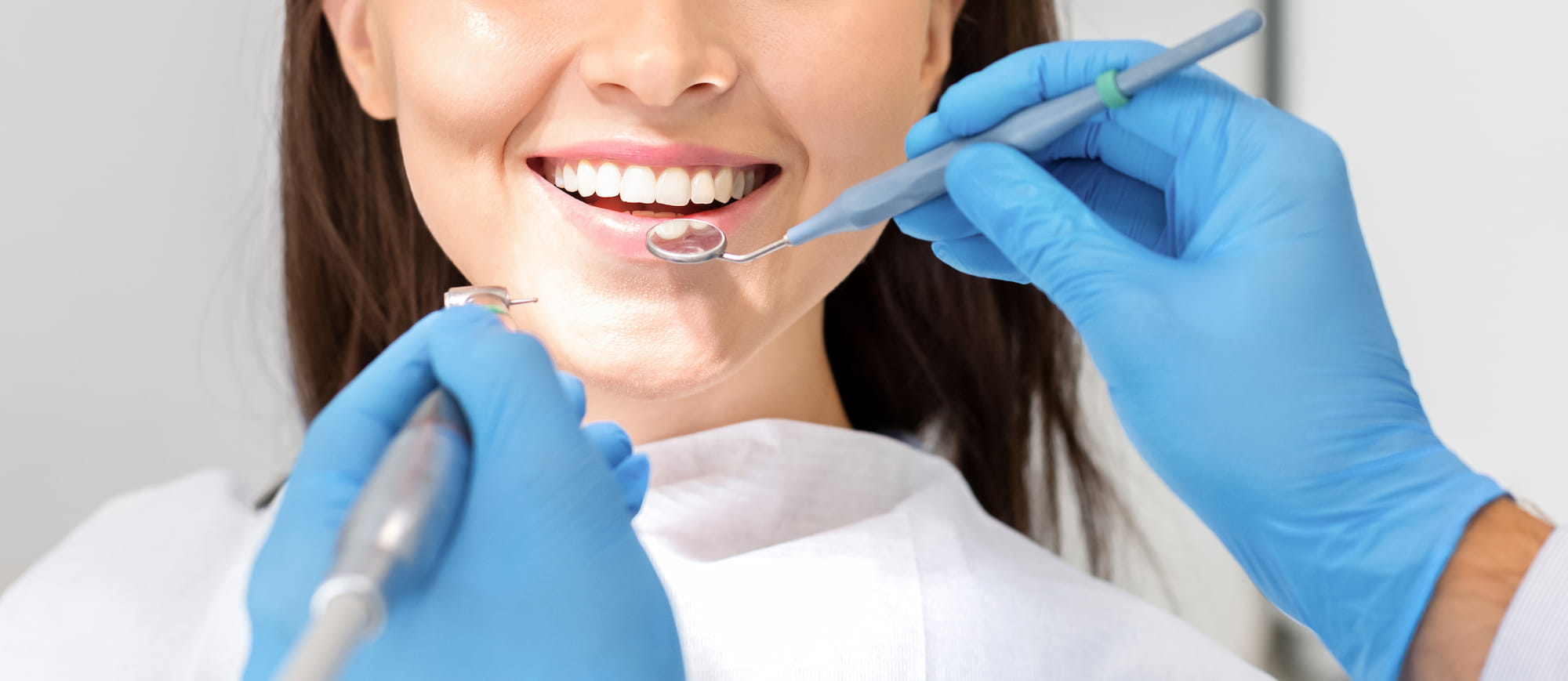 Patient receiving dental exam