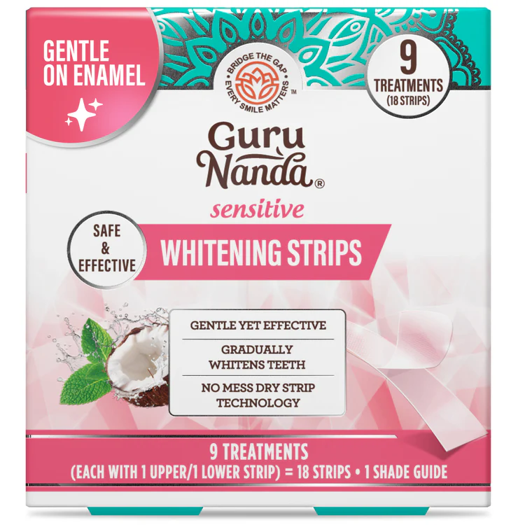 GuruNanda Sensitive Teeth Whitening Strips