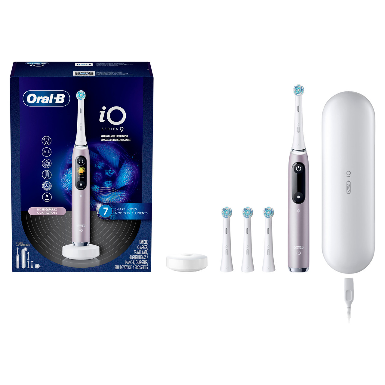 Oral-B iO Series 9 Rose Quartz Electric Toothbrush