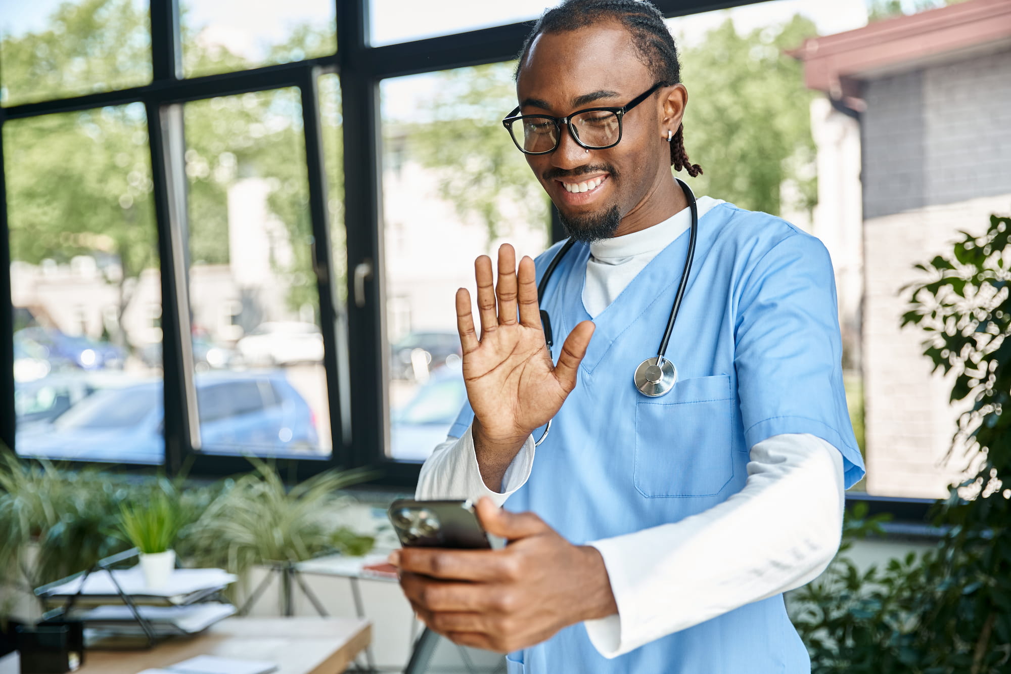 Dentist on urgent video consultation